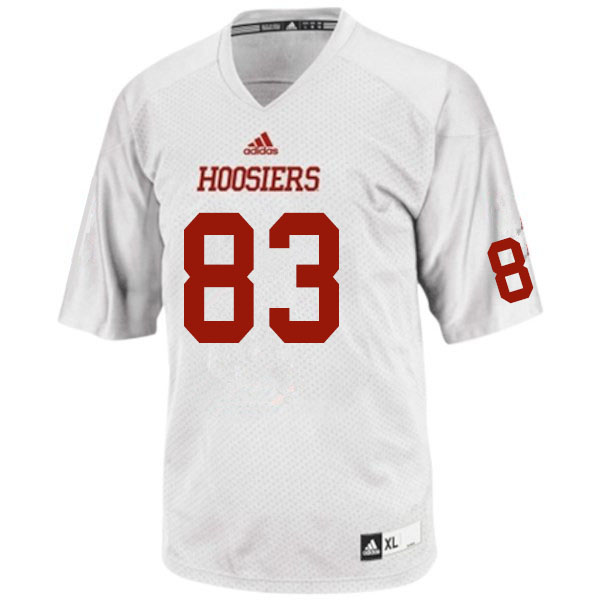 Men #83 Asher King Indiana Hoosiers College Football Jerseys Sale-White